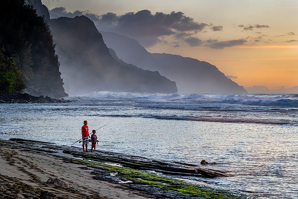 Ke'e Beach Sunset