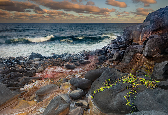 Lava Rock and Sunset
