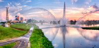 Dayton Riverscape at Sunset